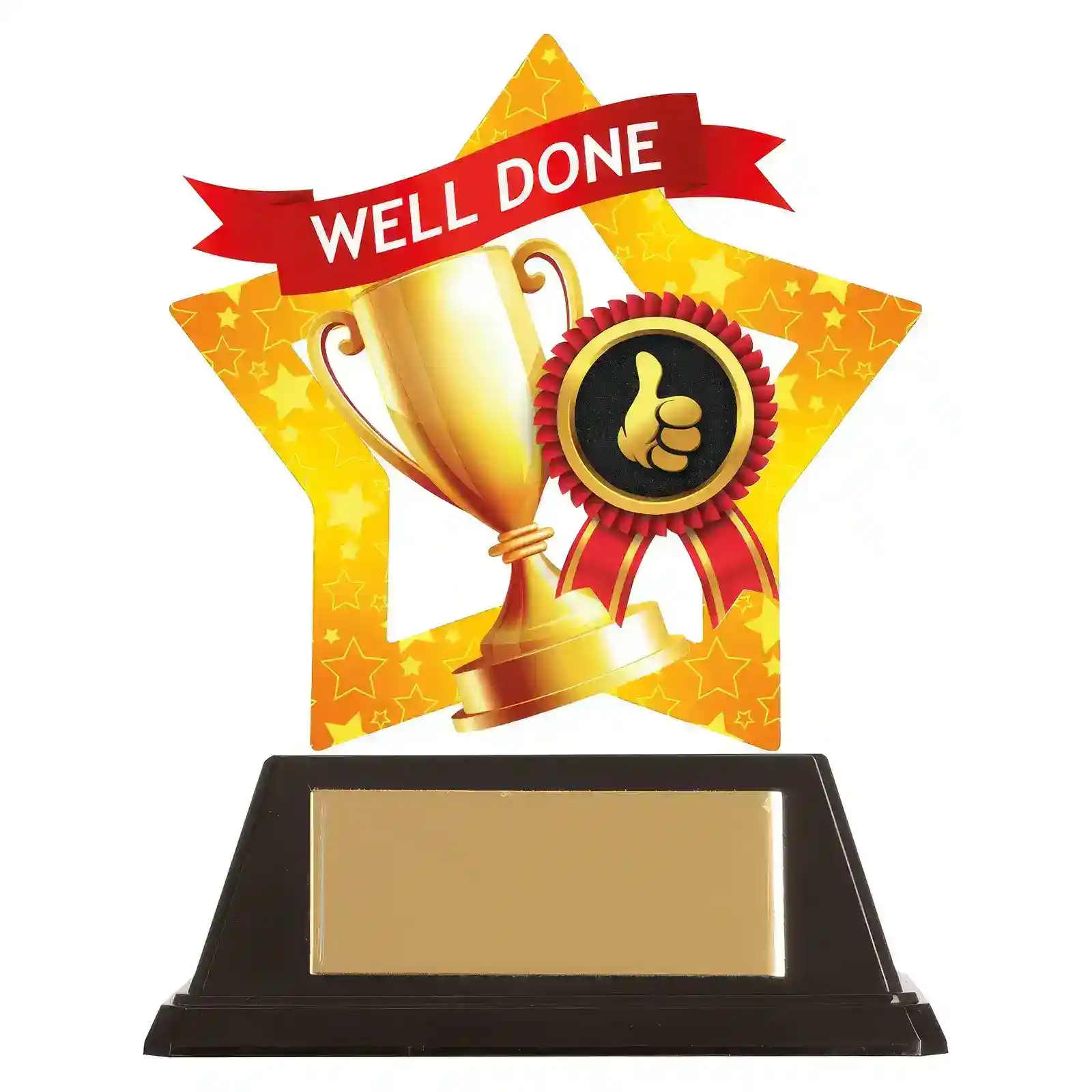 AC19703A Mini-Star Well Done Acrylic Plaque 100mm - Image 1
