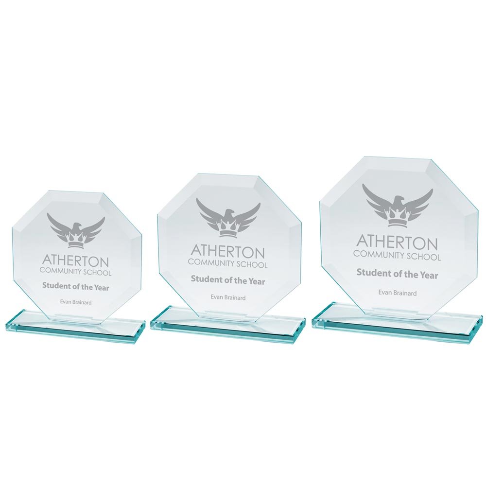 CR16133.jpg Oblivion Jade Glass Award - Image 1