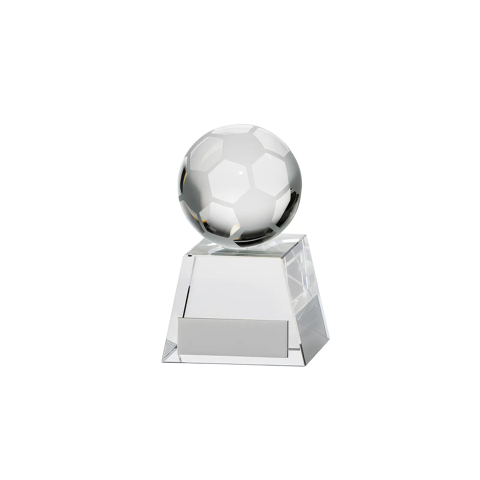 CR16207 Voyager Football Crystal Award ( Width) - Image 1