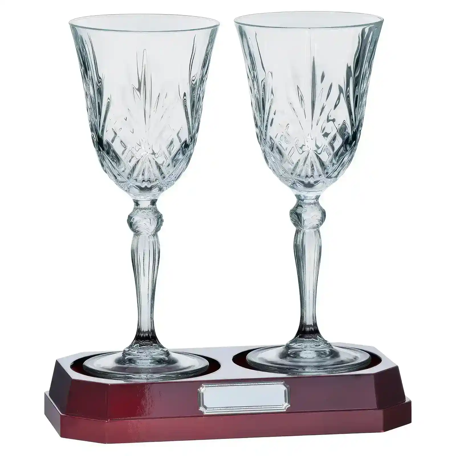 CR1739A Lindisfarne St Joseph Crystal Wine Glasses 220mm - Image 1