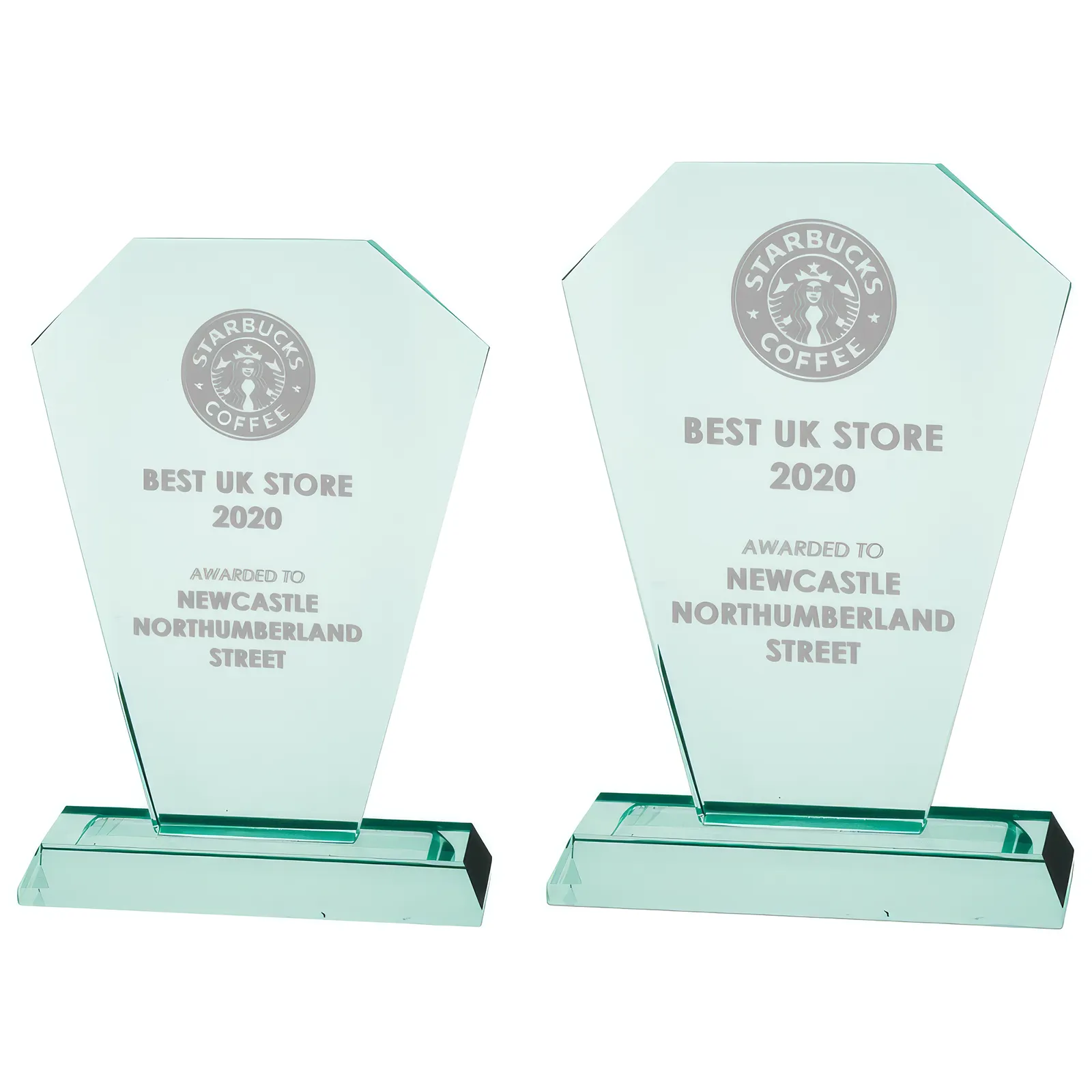 CR20359 Charleston Jade Glass Award - Image 1