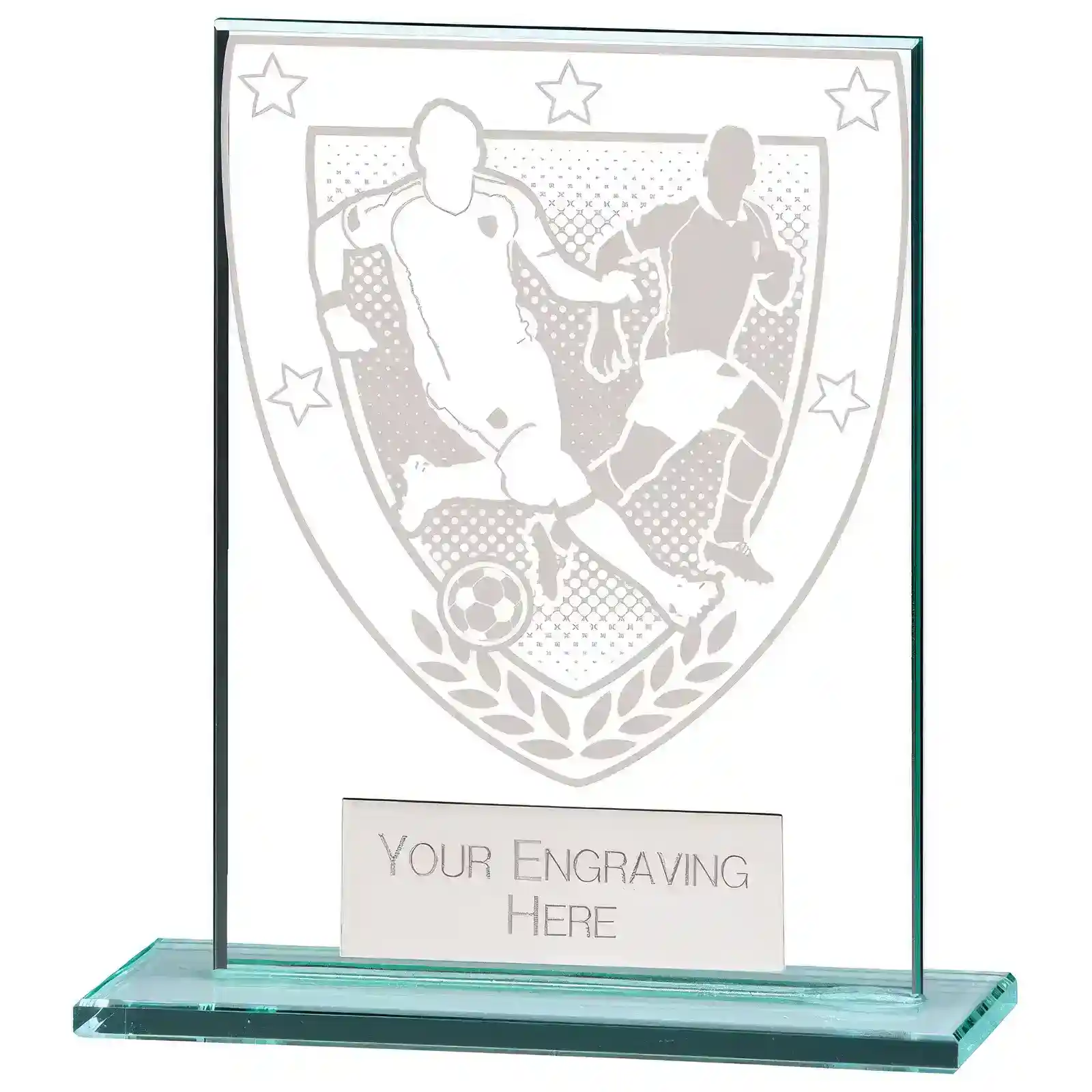 CR20378 Millennium Football Jade Glass Award - Image 1