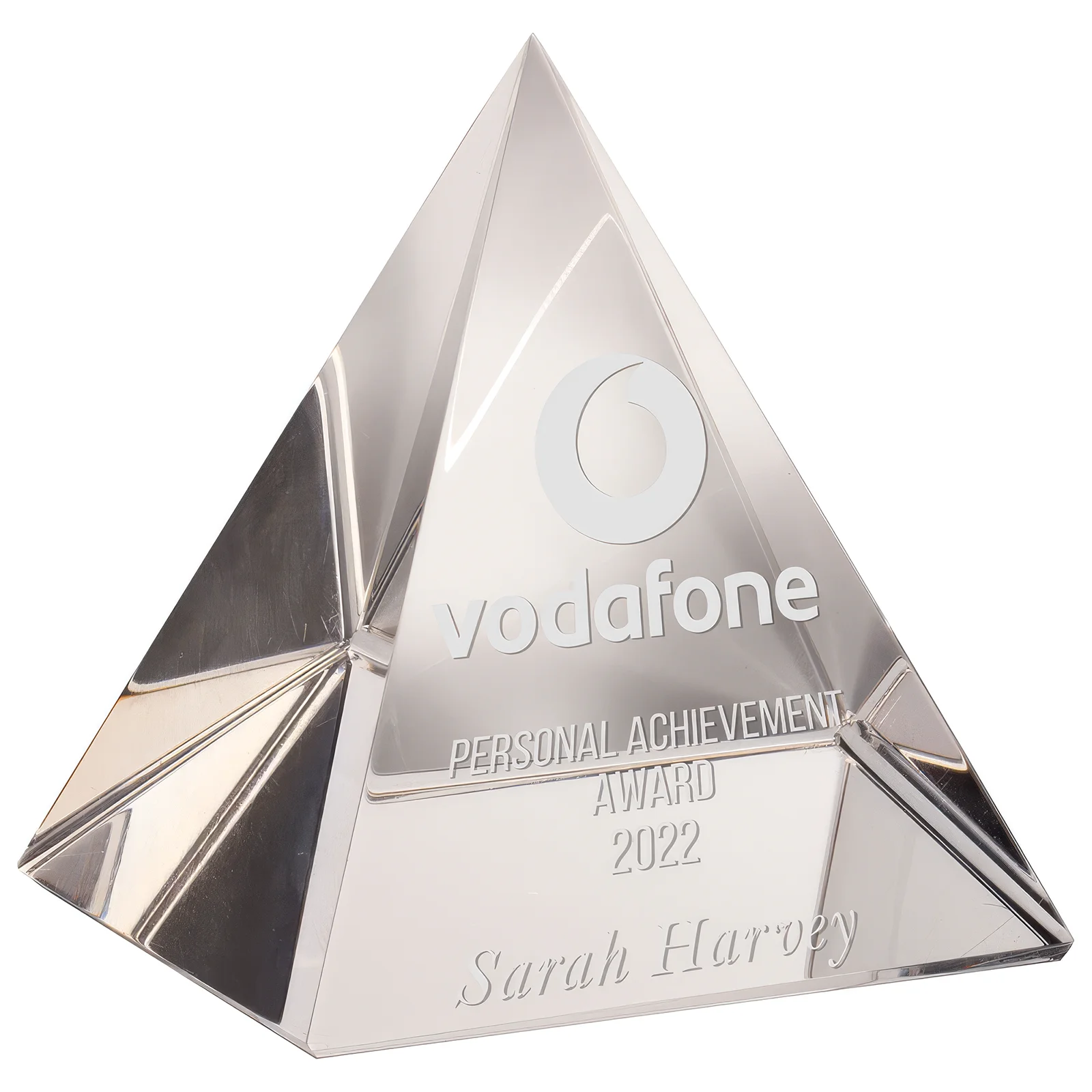 CR22122A Mystical Pyramid Crystal Award 70mm (70mm Width) - Image 1