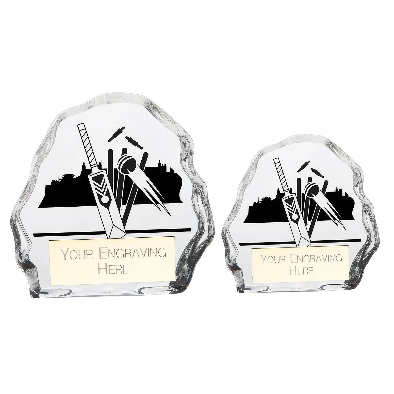 CR22291 Mystique Cricket Glass Award - Image 1