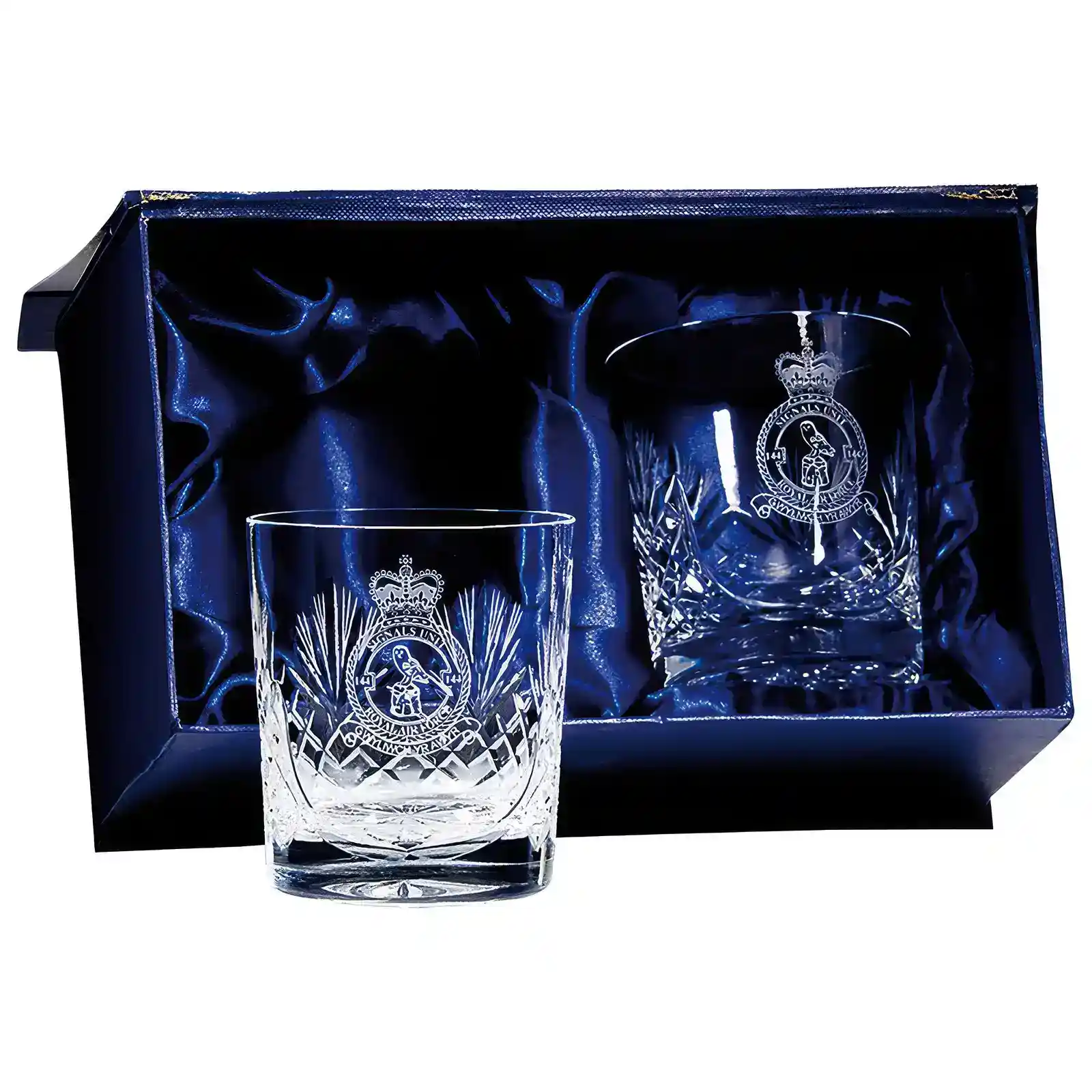 CR22555A Lindisfarne Classic Whisky Tumblers and Presentation Box 100mm - Image 1