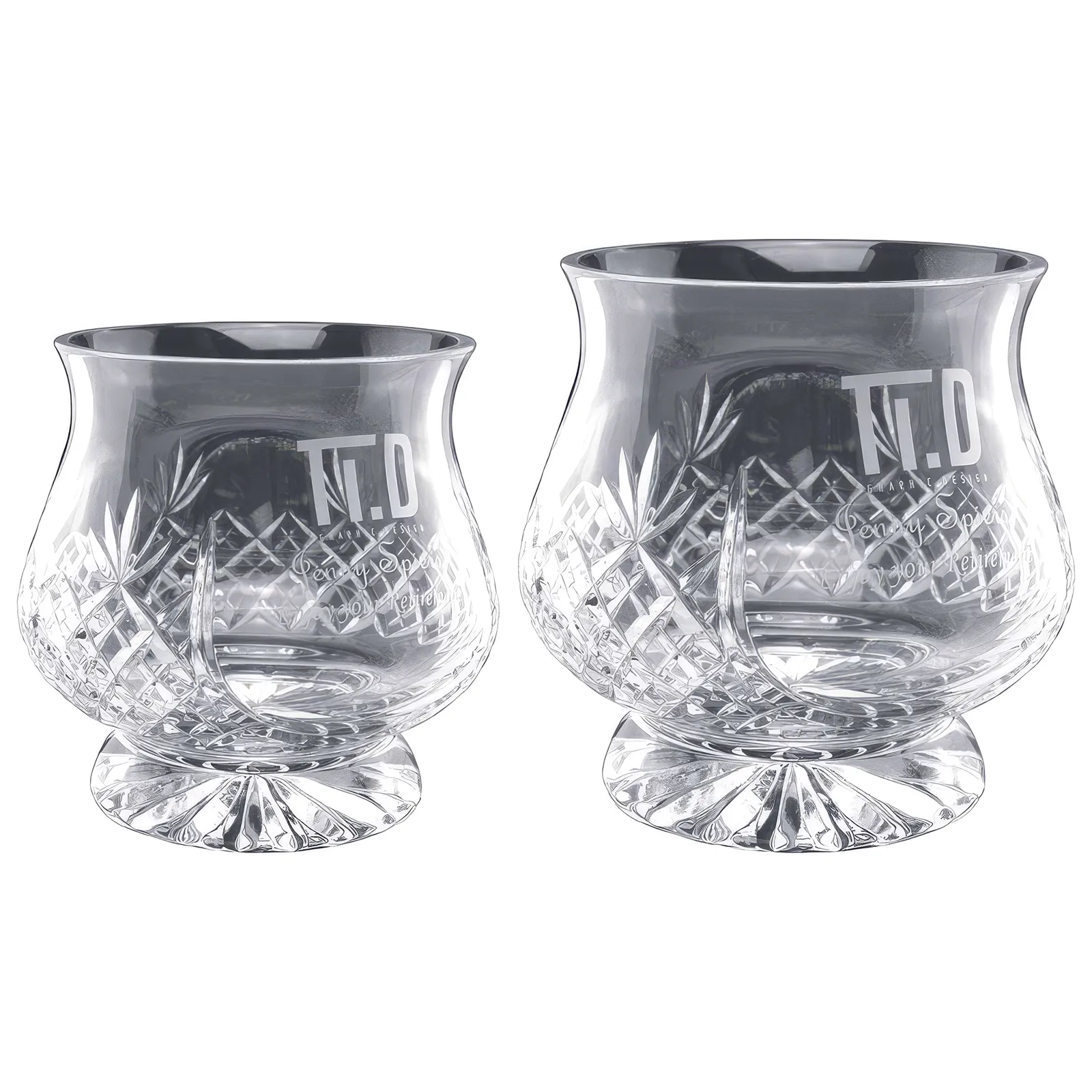 CR24376 Lindisfarne Saint Finan Crystal Vase - Image 1