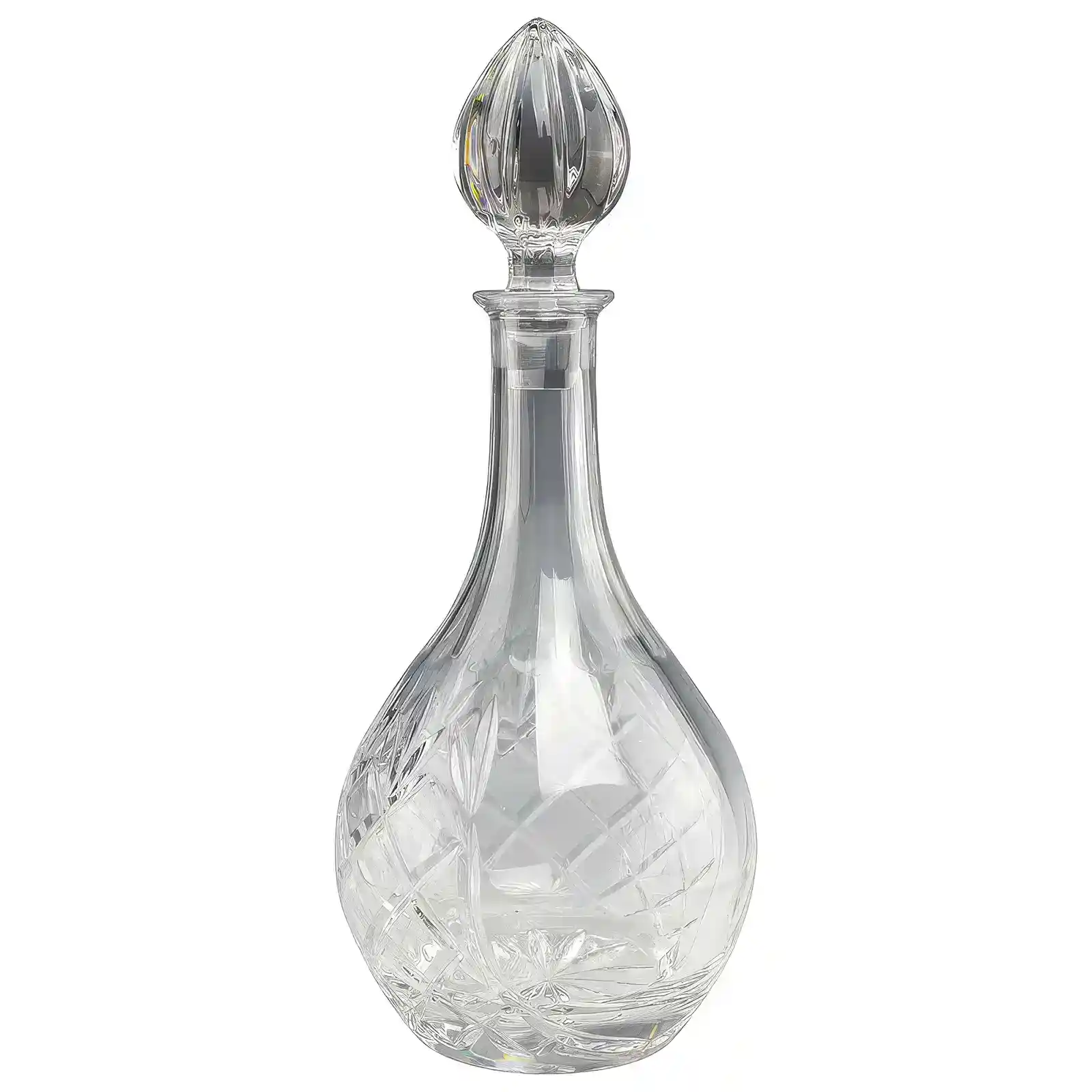 CR24377A Wine Panelled Crystal Decanter 335mm (140mm Width) - Image 1