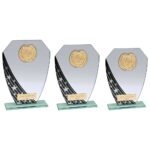 Starlight Hex Jade Glass Award Black