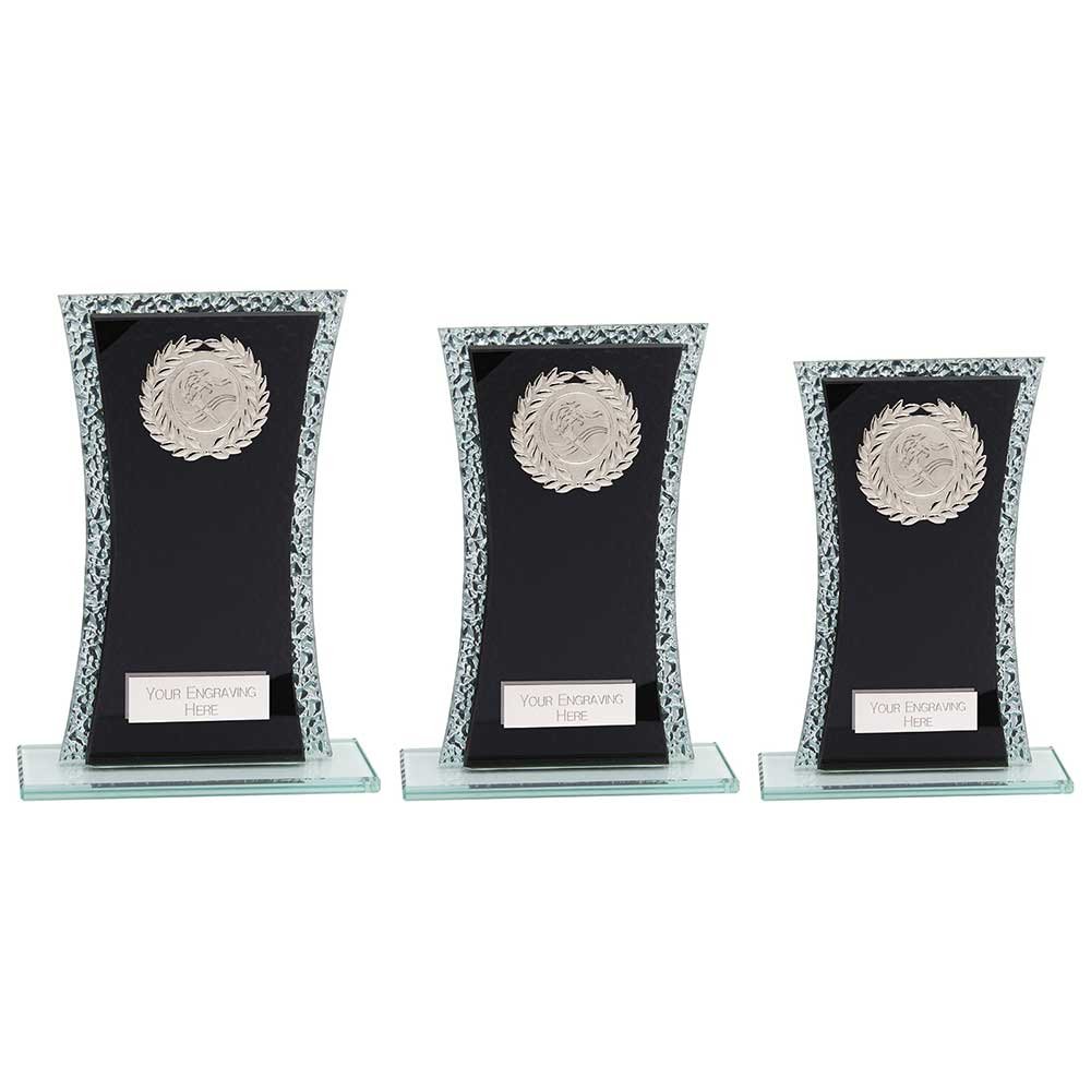 CR24592.jpg Eternal Multisport Glass Award Black & Cracked Silver - Image 1