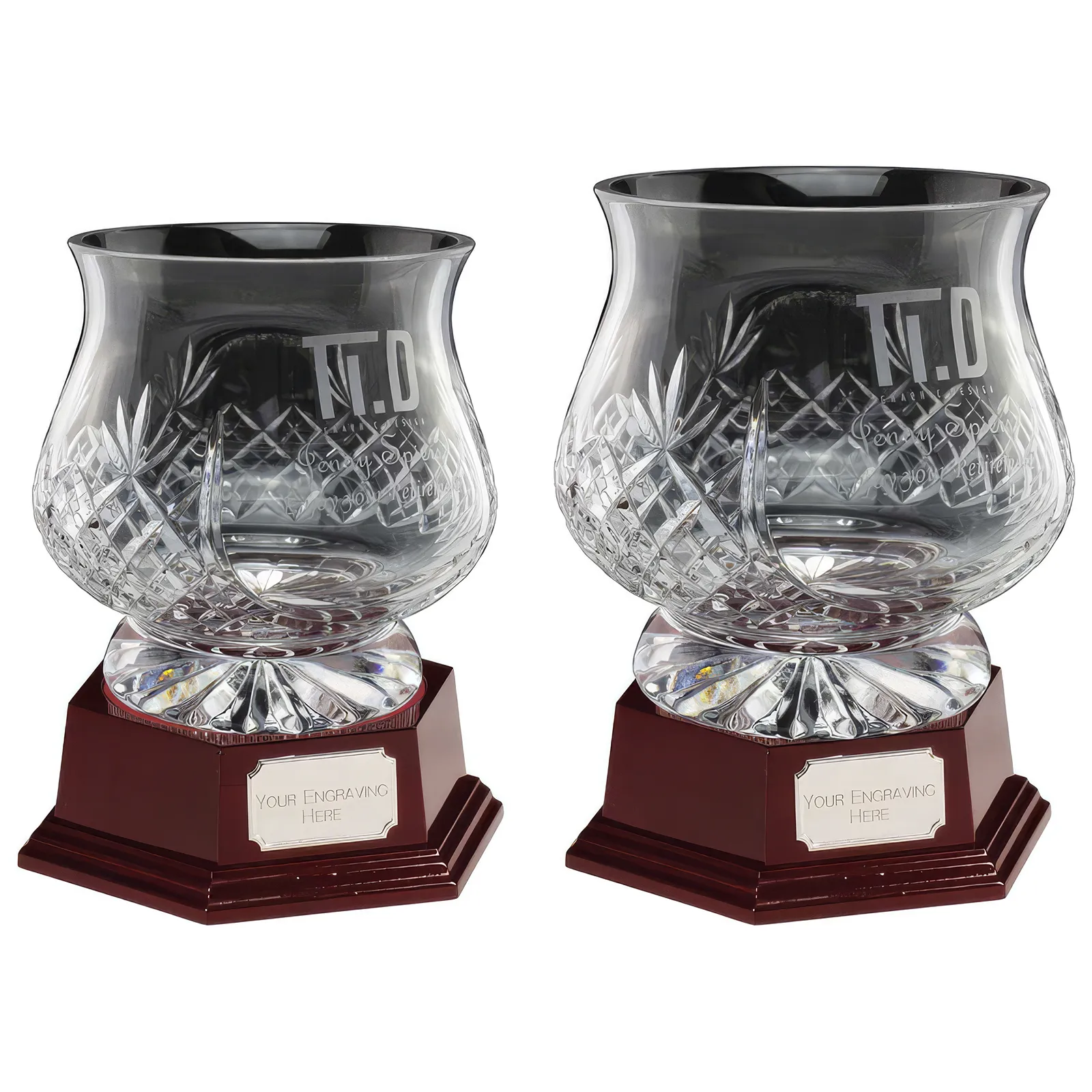 CR24605 Lindisfarne Saint Finan Crystal Vase - Image 1