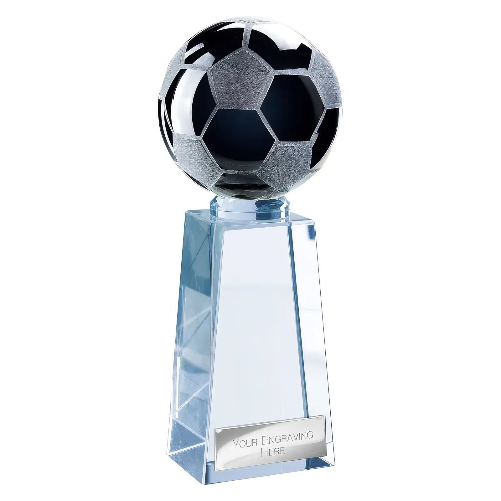 CR25119 Cataclysm Football Glass Black & Clear ( Width) - Image 1