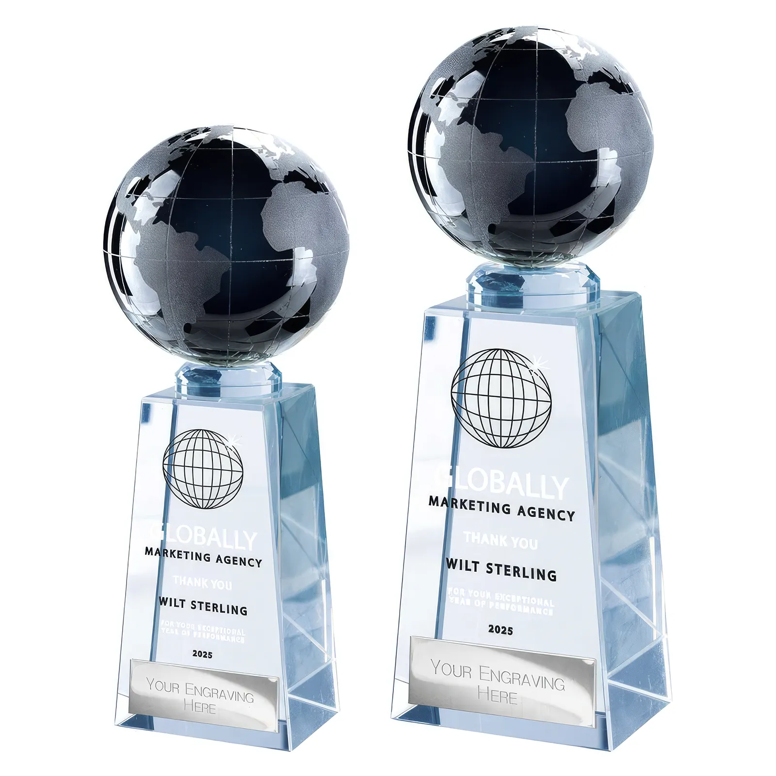 CR25179 Cataclysm Globe Award Black & Clear - Image 1