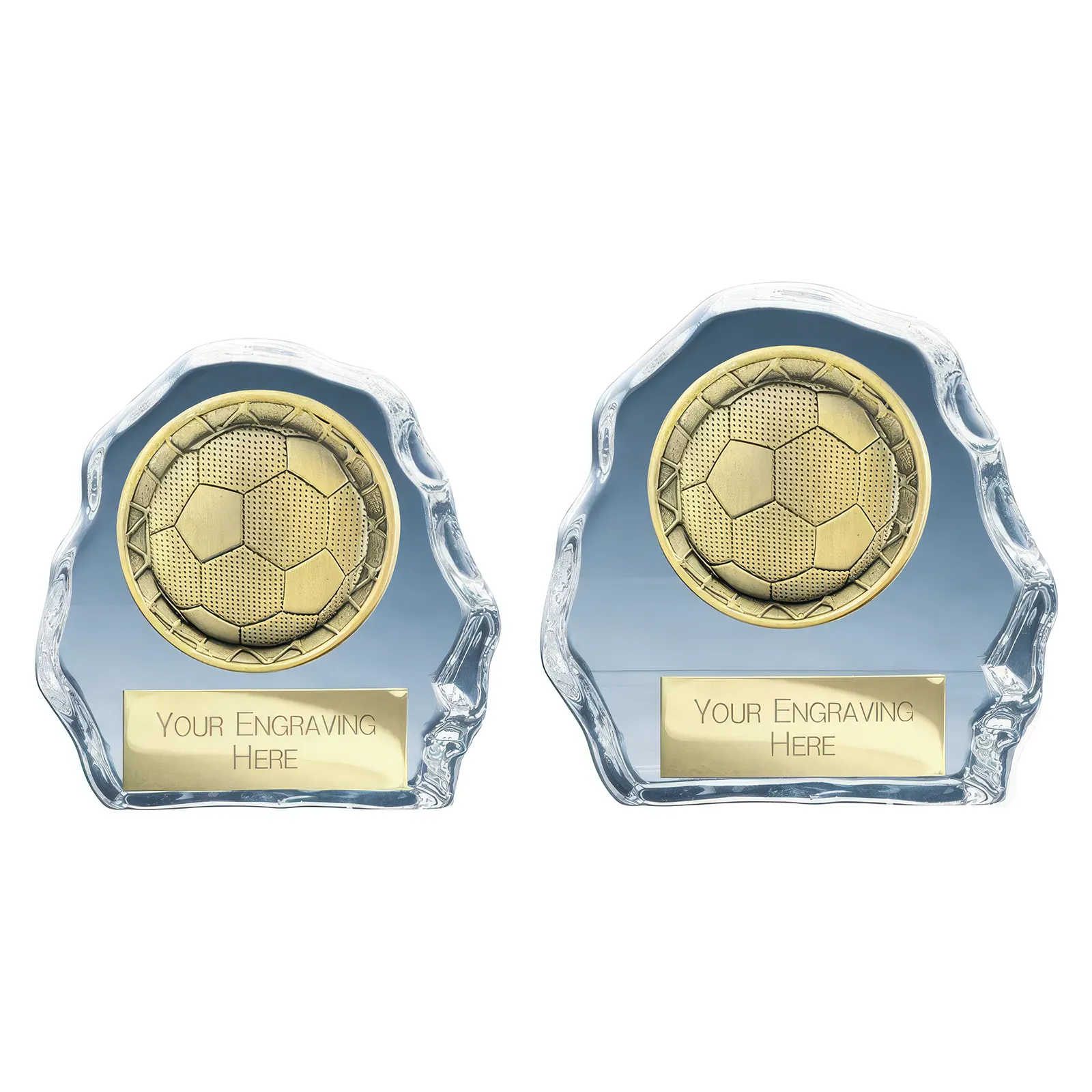 CR26537 Superstars Sub Zero Football Glass Award - Image 1
