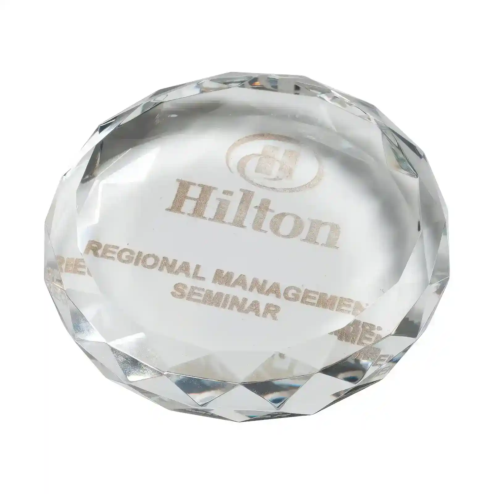 CR4061 York Optical Crystal Paperweight 90mm (25mm Width) - Image 1