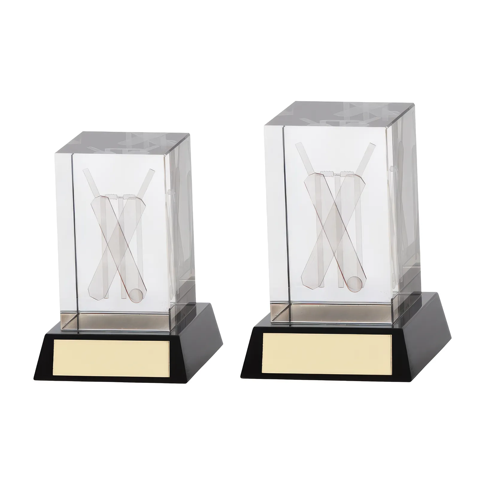 CR6126 Conquest Cricket 3D Crystal Award - Image 1