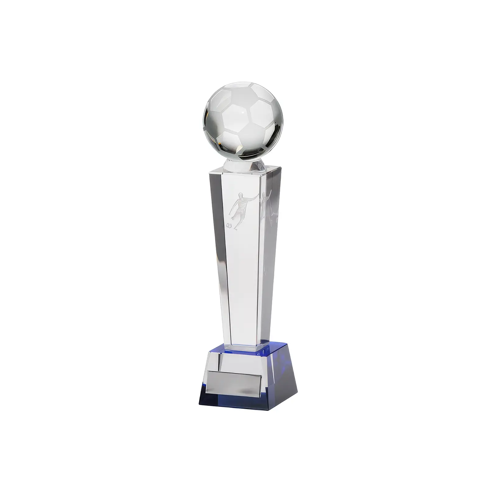CR9034 Legend Tower Crystal Football Award ( Width) - Image 1