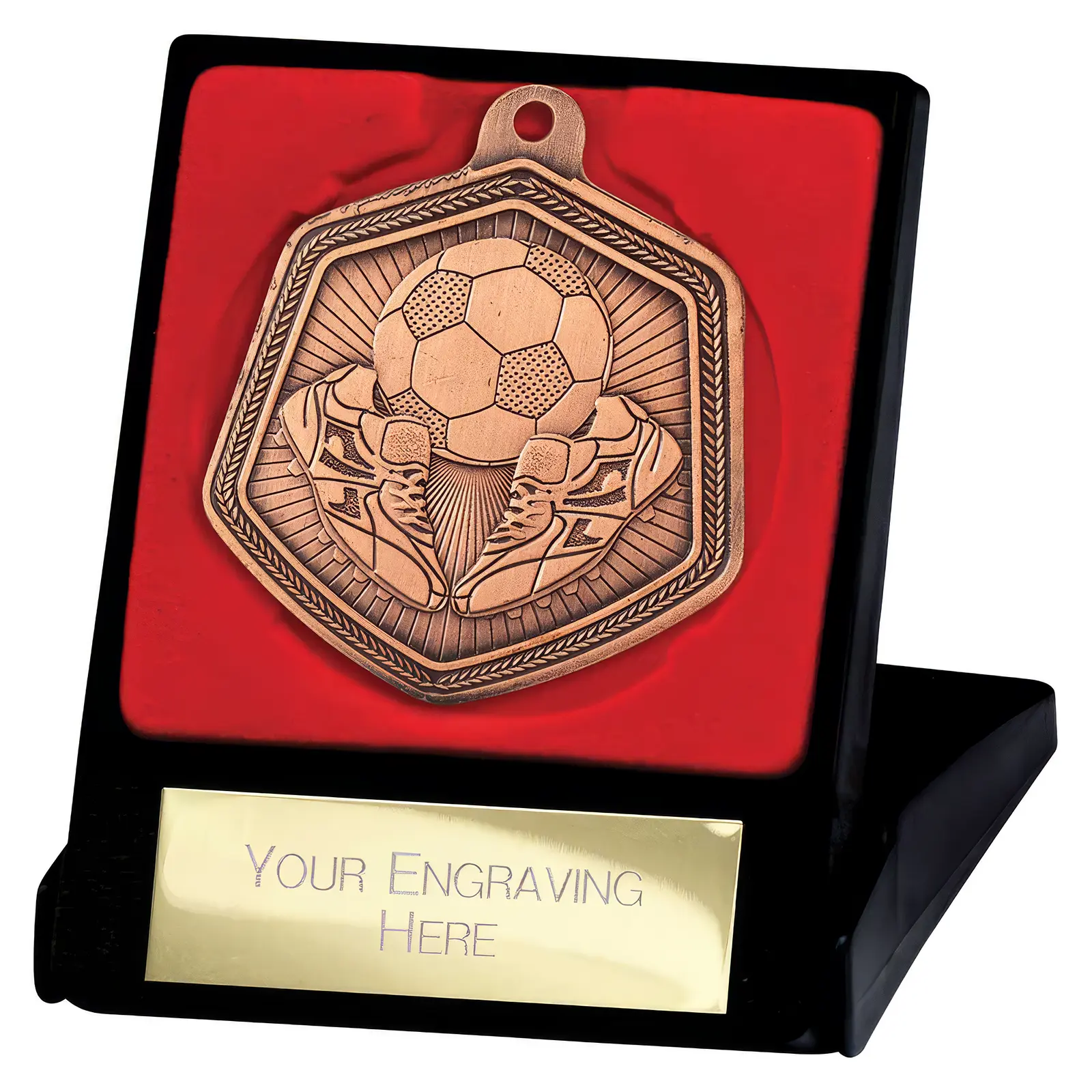 MB25672 Falcon Football Medal & Box - Image 1