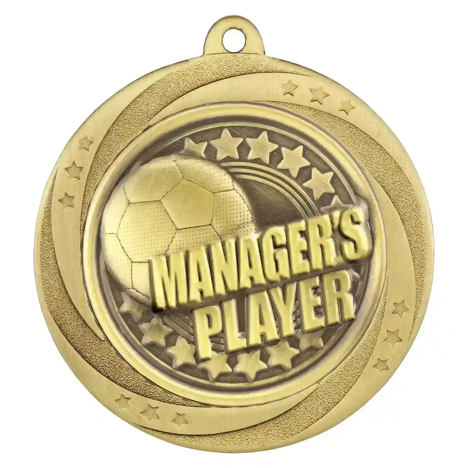 MM25051G Superstar Managers Player Medal Gold 60mm - Image 1