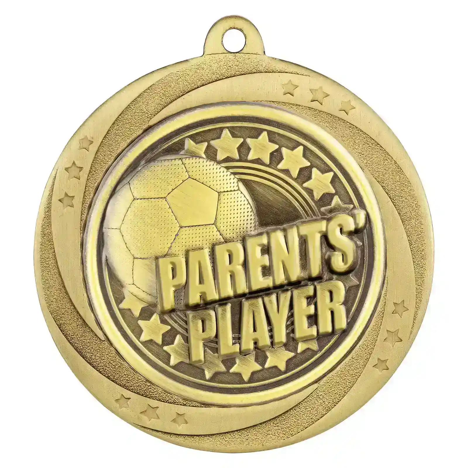 MM25054G Superstar Parents Player Medal Gold 60mm - Image 1