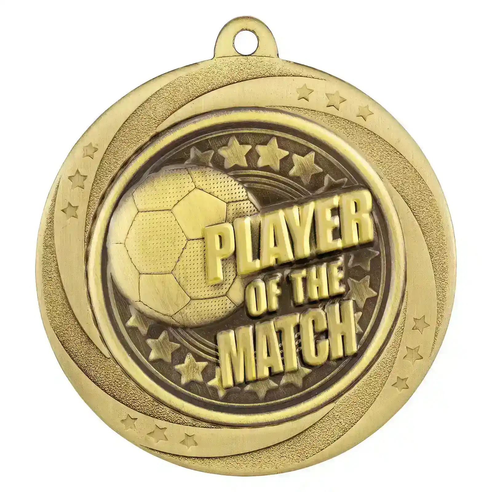 MM25055G Superstar Player of Match Medal Gold 60mm - Image 1