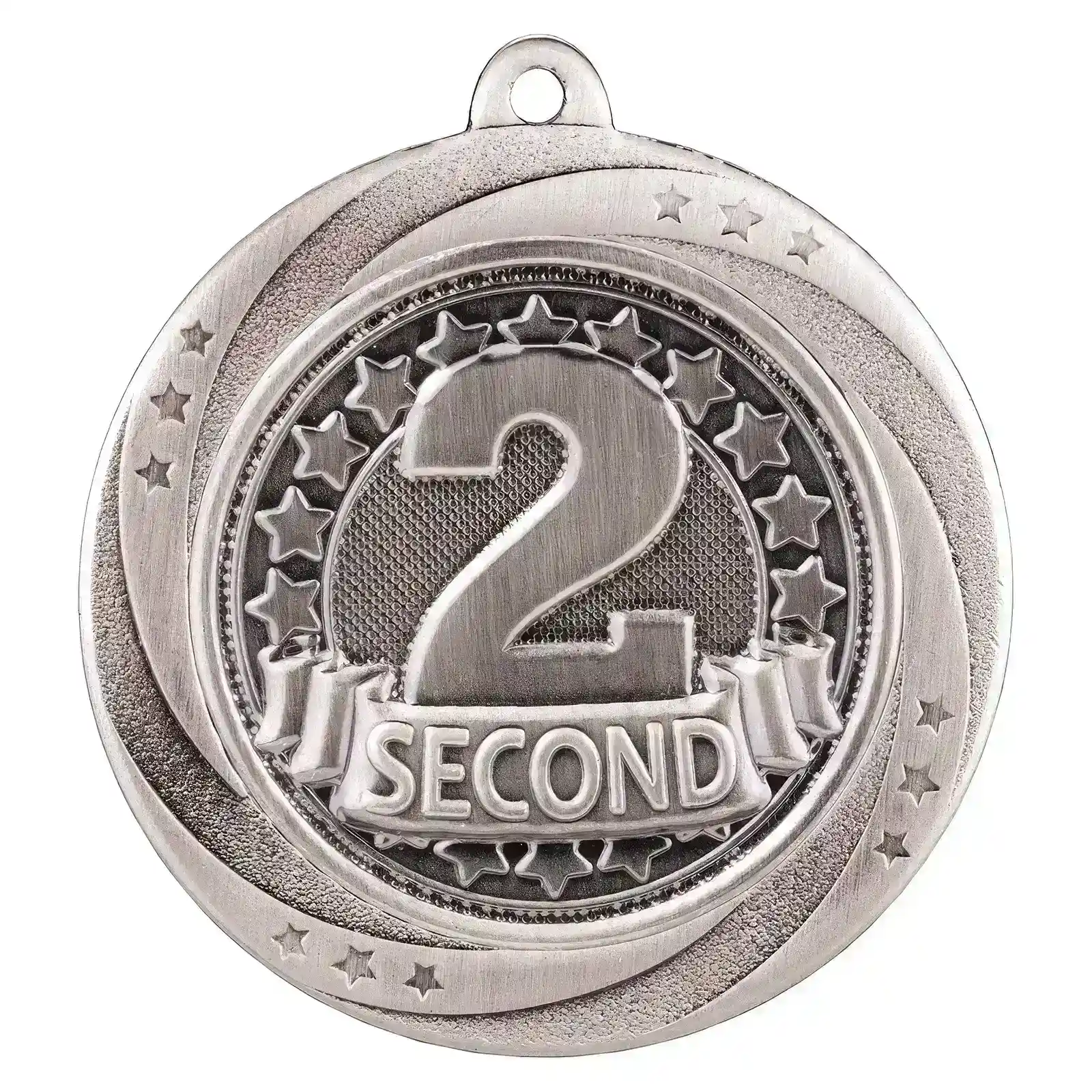 MM25161S Superstar 2nd Place Medal Silver 60mm - Image 1