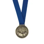 Olympia Medal Ribbon Stitched Blue 400x25mm