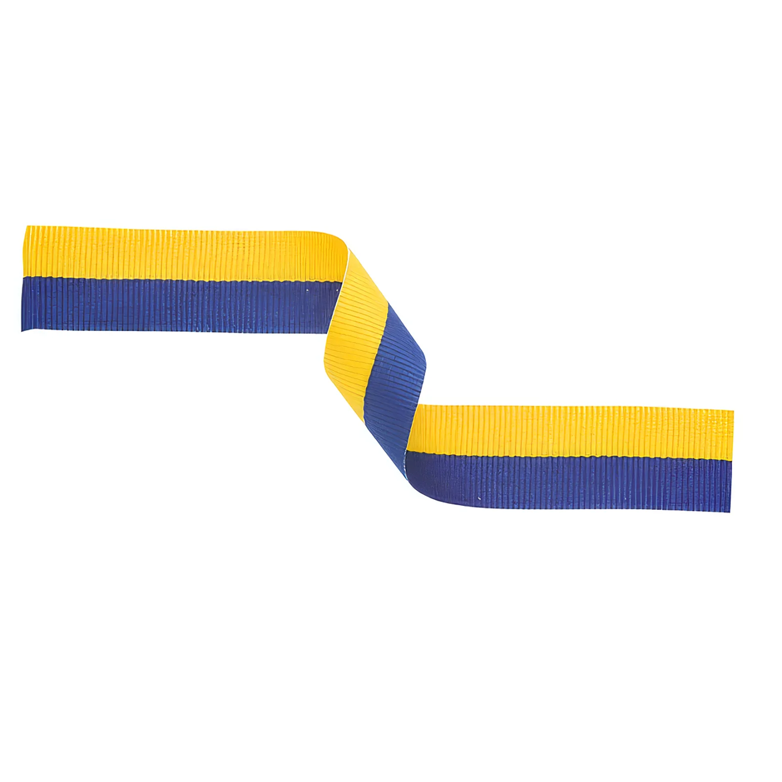 MR7 Medal Ribbon Yellow & Blue 395x22mm - Image 1