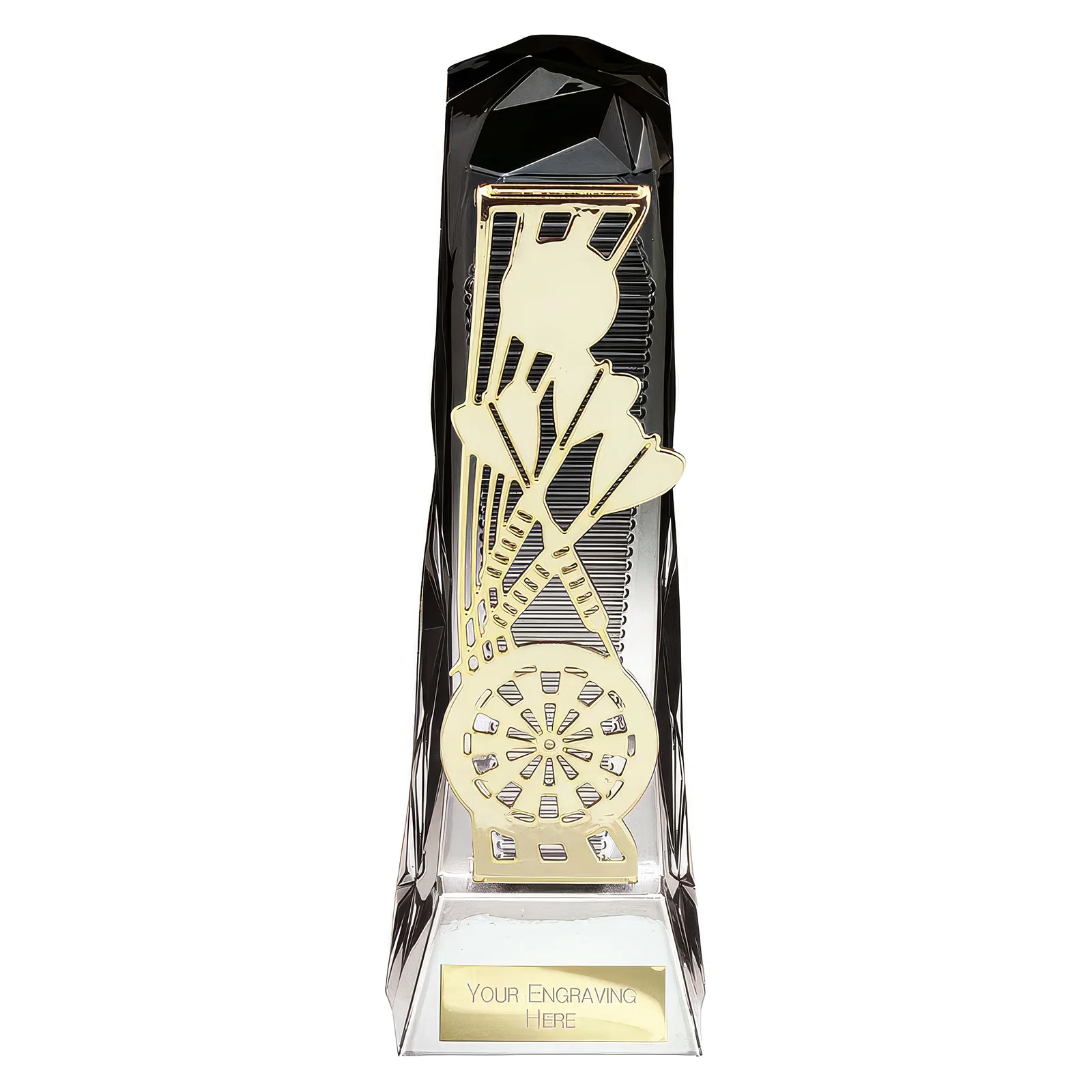 PA24019A Shard Darts Award Carbon Black & Ice Platinum 230mm - Image 1