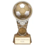 Ikon Tower Football Award Antique Silver & Gold