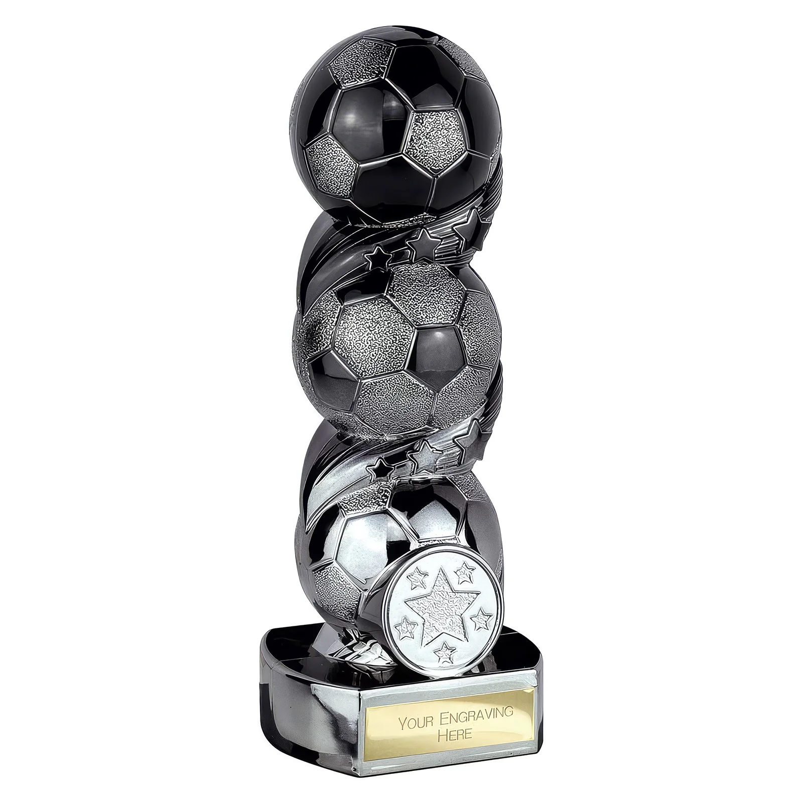 PA25006 Hat-trick Strike Football Carbon Black & Gunmetal - Image 1