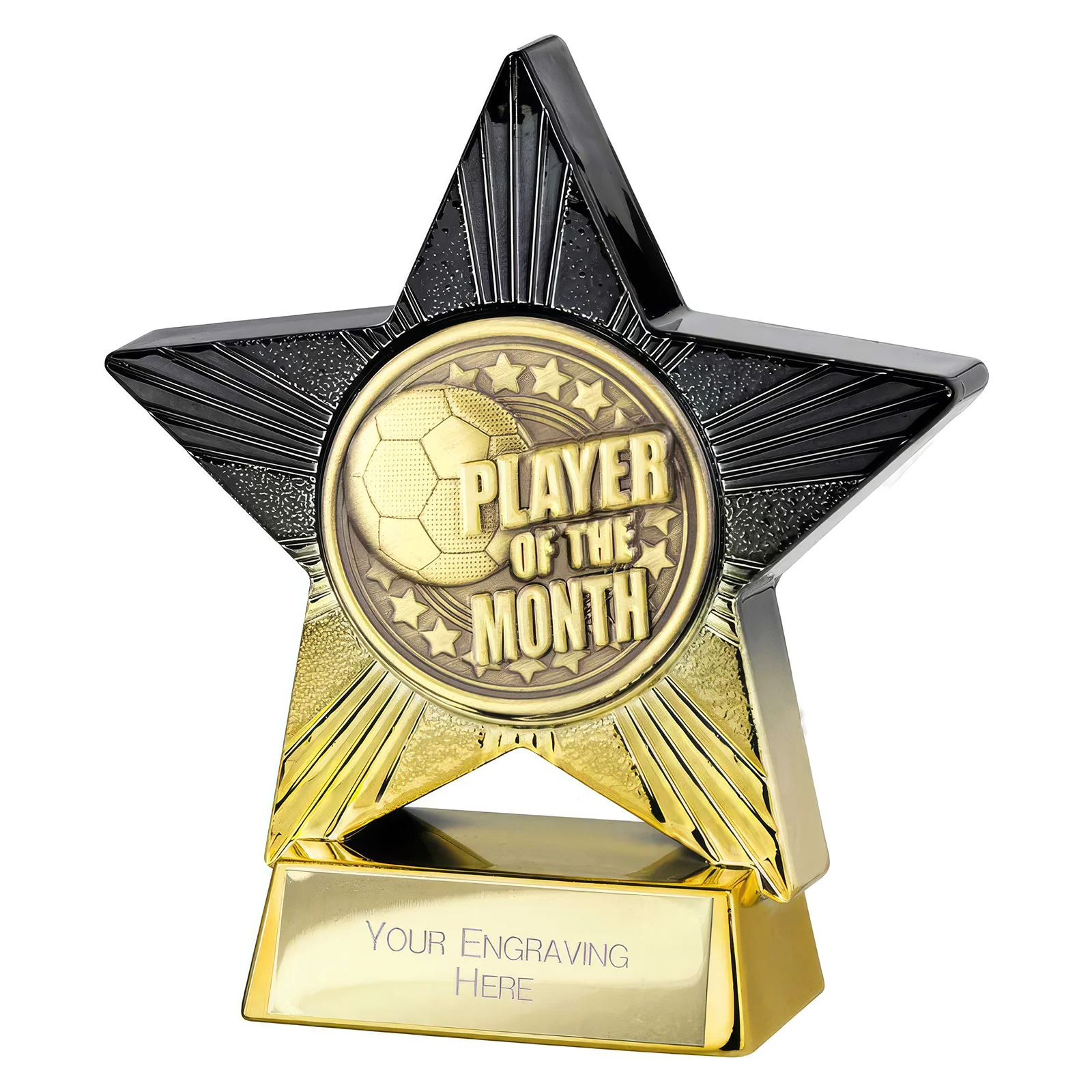 PA25056 Superstar Player of Month Award Black & Gold - Image 1