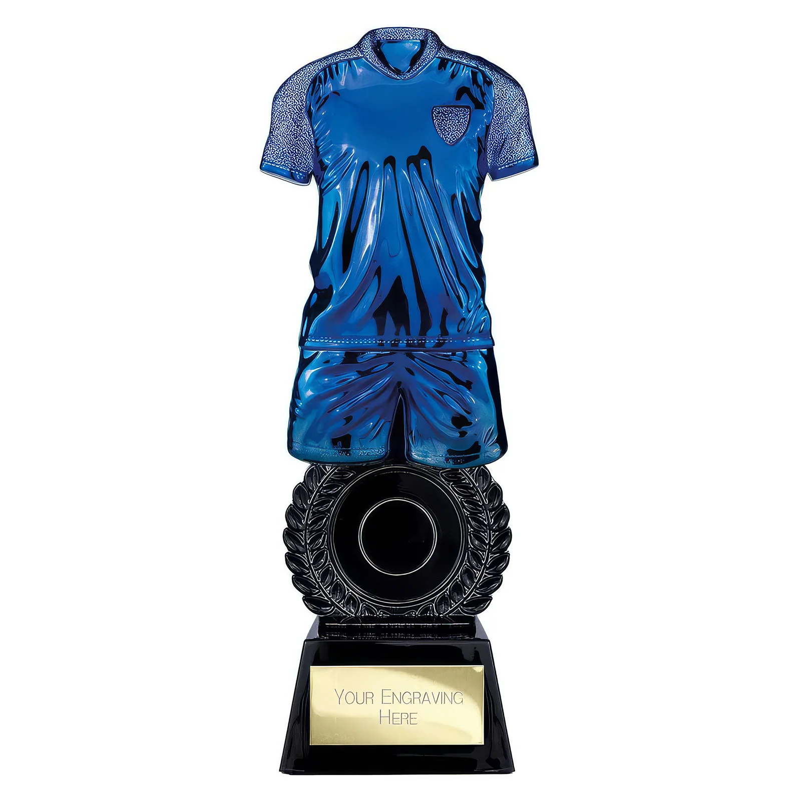 PA26075A Intensity Football Award Metallic Blue & Carbon Black 260mm - Image 1