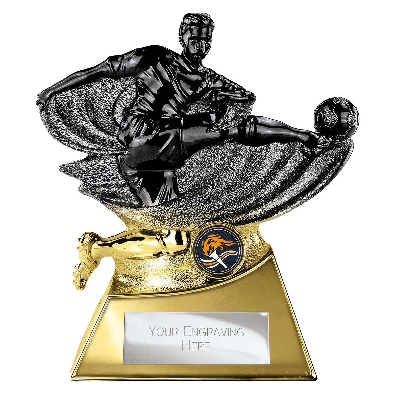 PA26097 Power Strike Football Heavyweight Carbon Black & Gold - Image 1