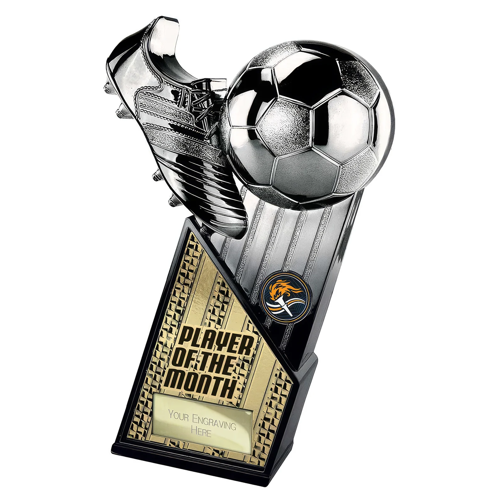 PA26127 The Marauders Football Player of Month Gunmetal & Black - Image 1