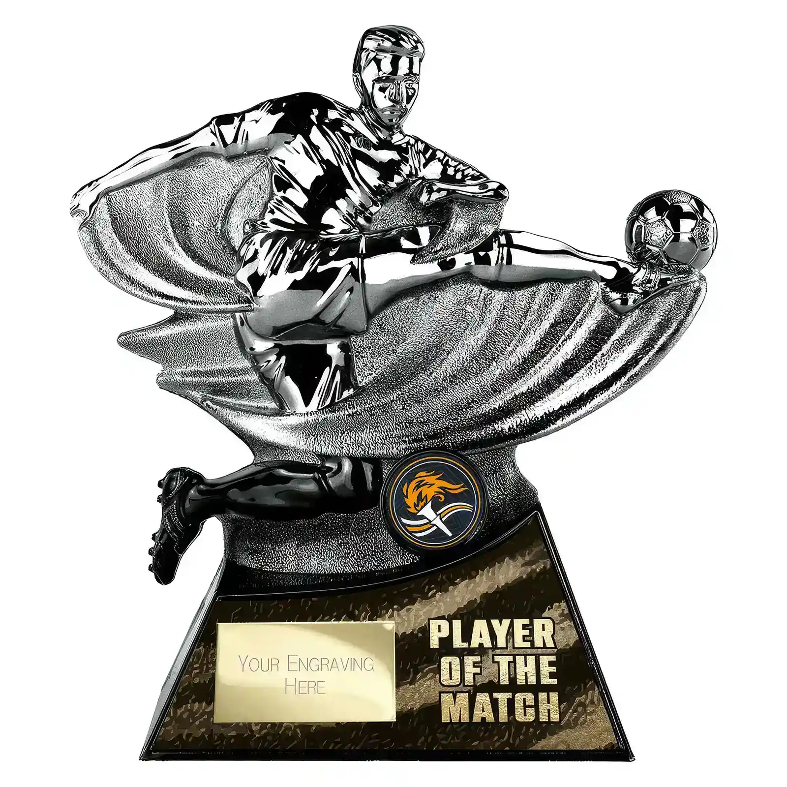 PA26193 Power Strike Football Player of Match Gunmetal & Black - Image 1