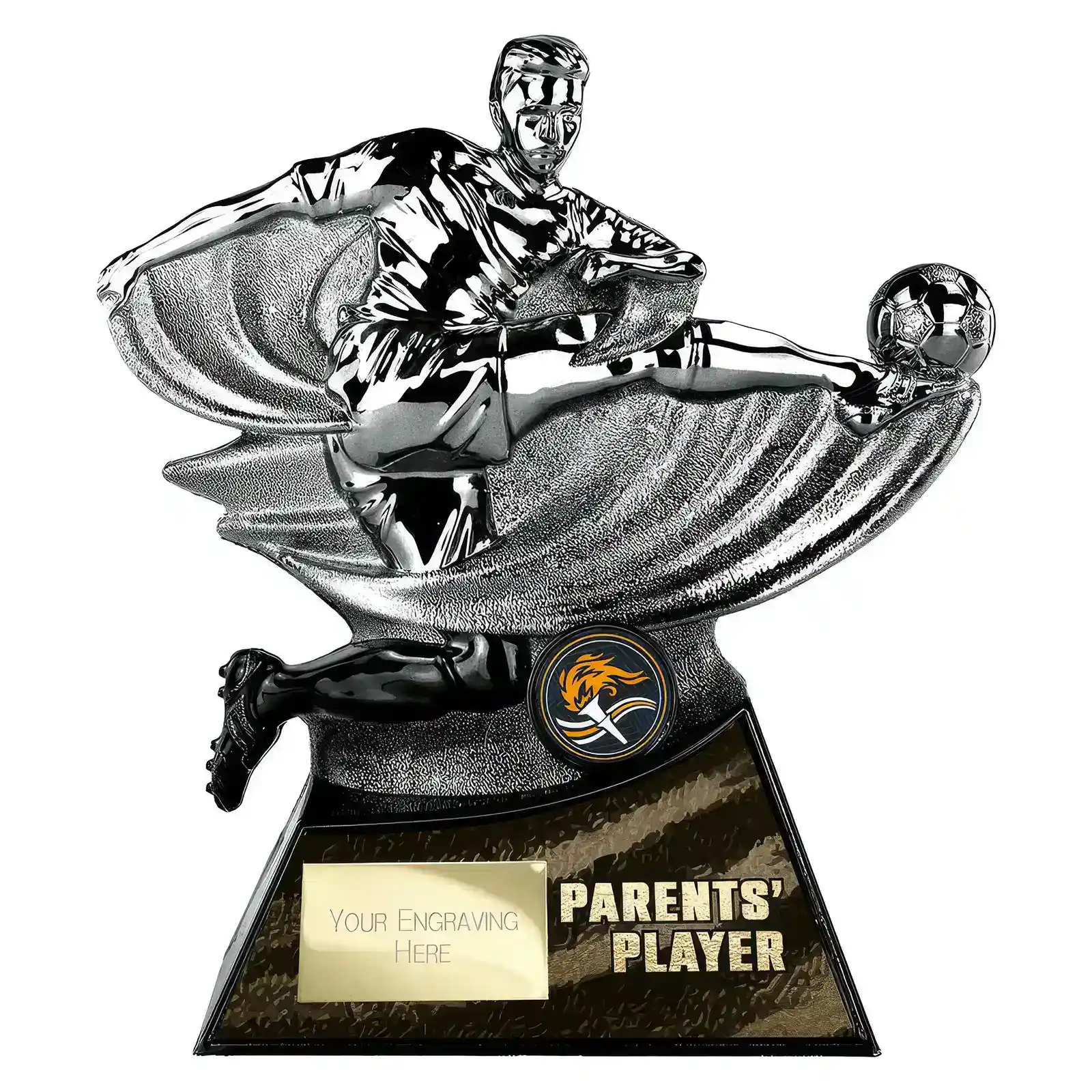 PA26195 Power Strike Football Parents Player Gunmetal & Black - Image 1