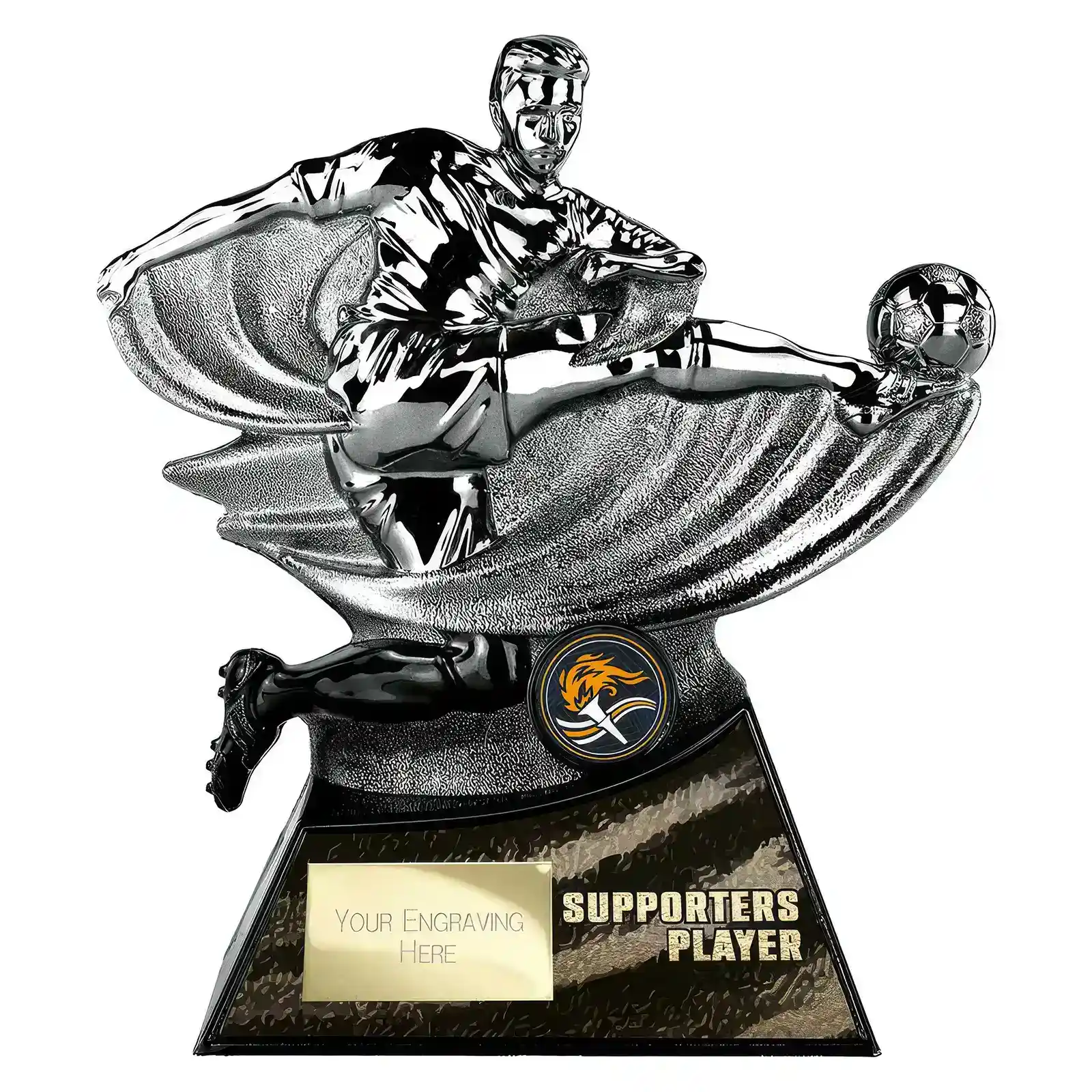 PA26197 Power Strike Football Supporter Player Gunmetal & Black - Image 1