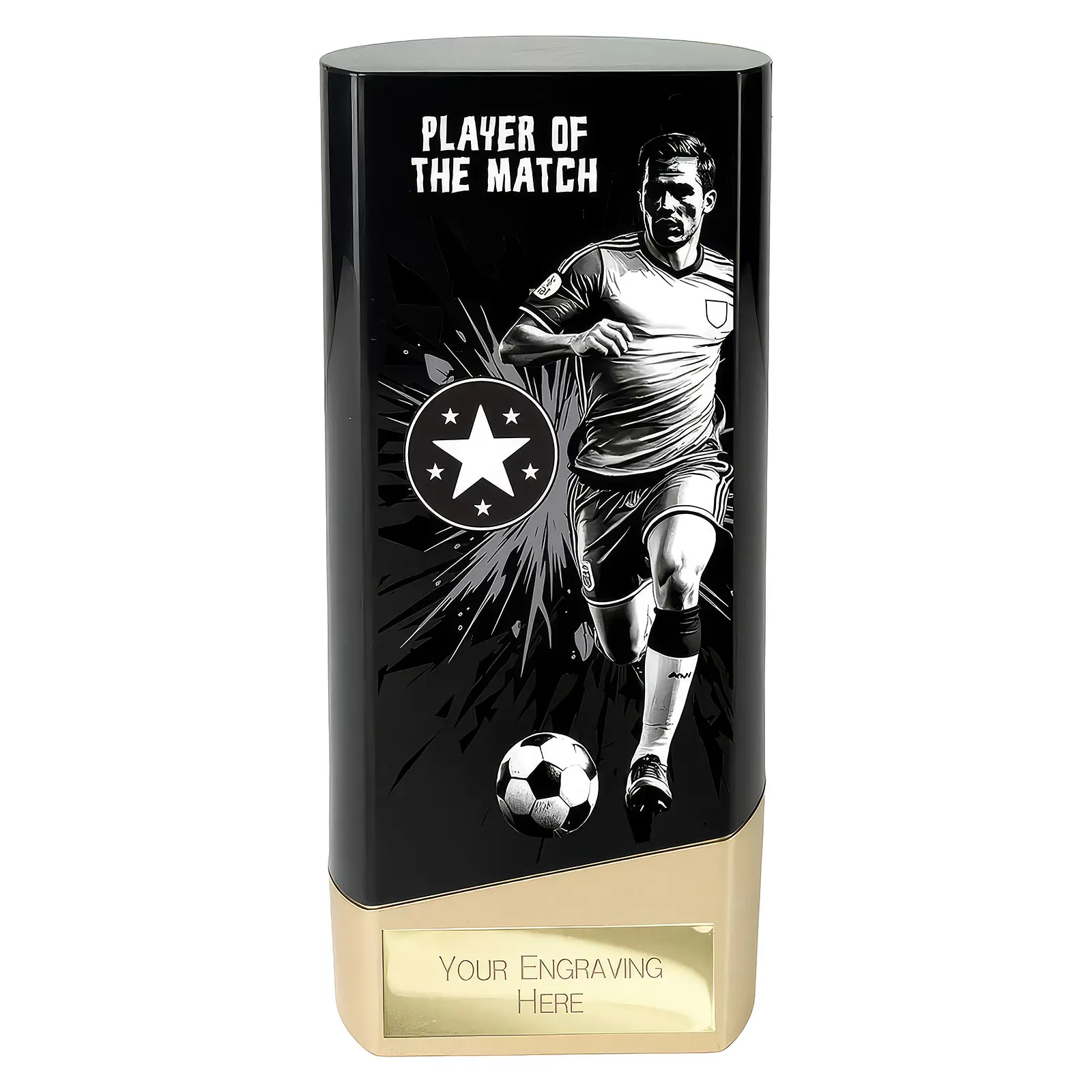 PK26129 Prime Heavyweight Player of the Match Black & Gold - Image 1