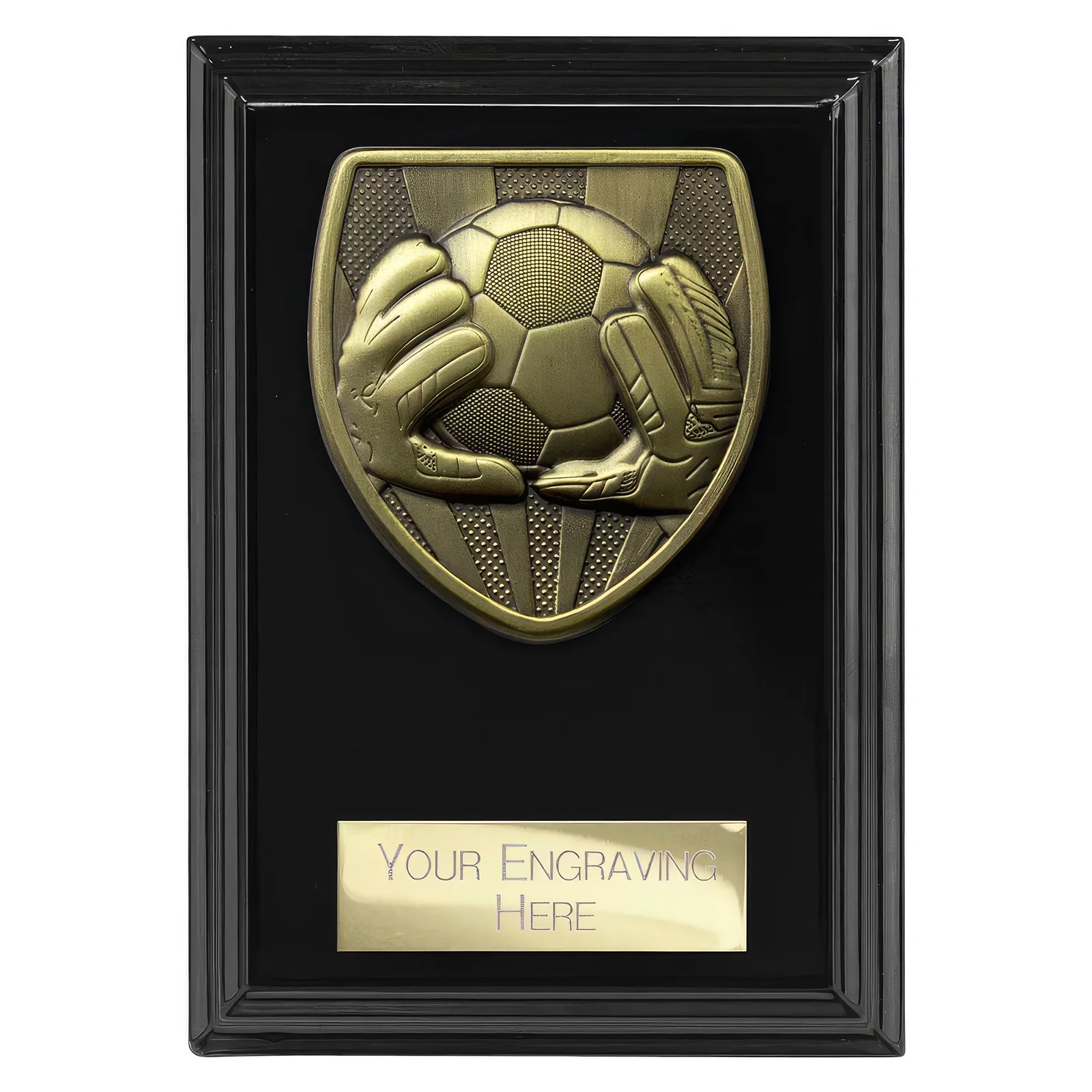 PL24202 Cobra Plaque Football Goal Keeper Award Epic Black - Image 1