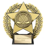 Emperor Star Golf Plaque Gold 120mm
