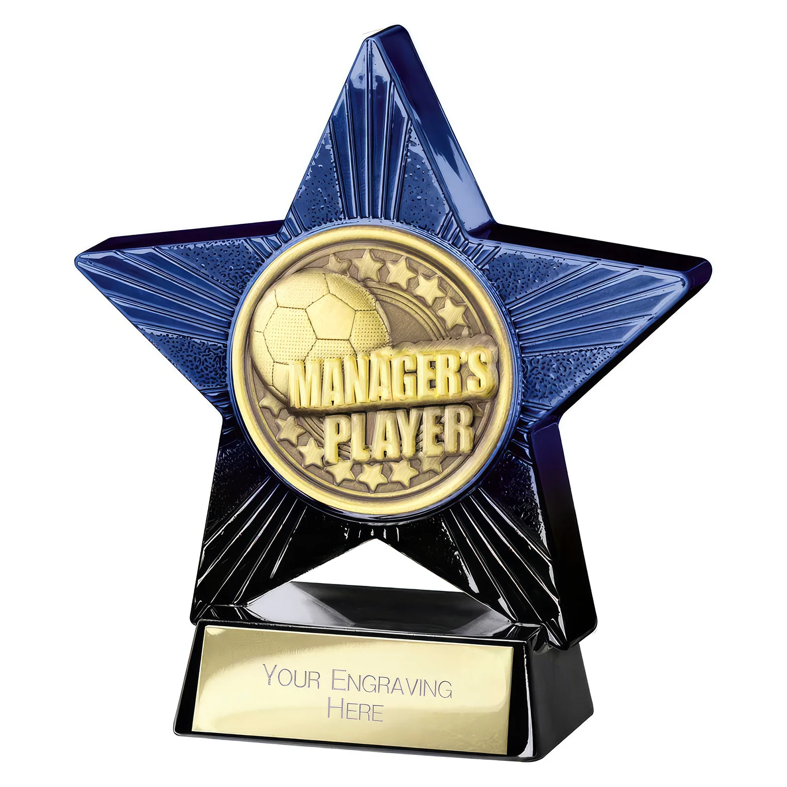 PM25051 Superstar Managers Player Award Blue & Black - Image 1
