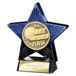 Superstar Most Improved Player Award Blue & Black
