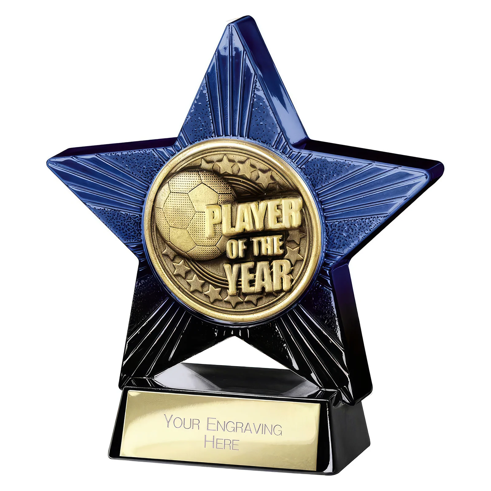 PM25057 Superstar Player of Year Award Blue & Black - Image 1