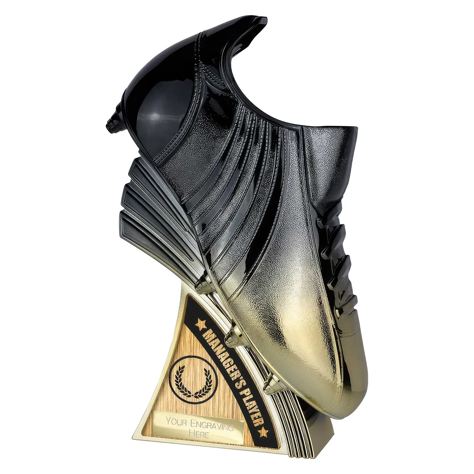 PM25396 Power Boot Heavyweight Managers Player Carbon Black to Gold - Image 1