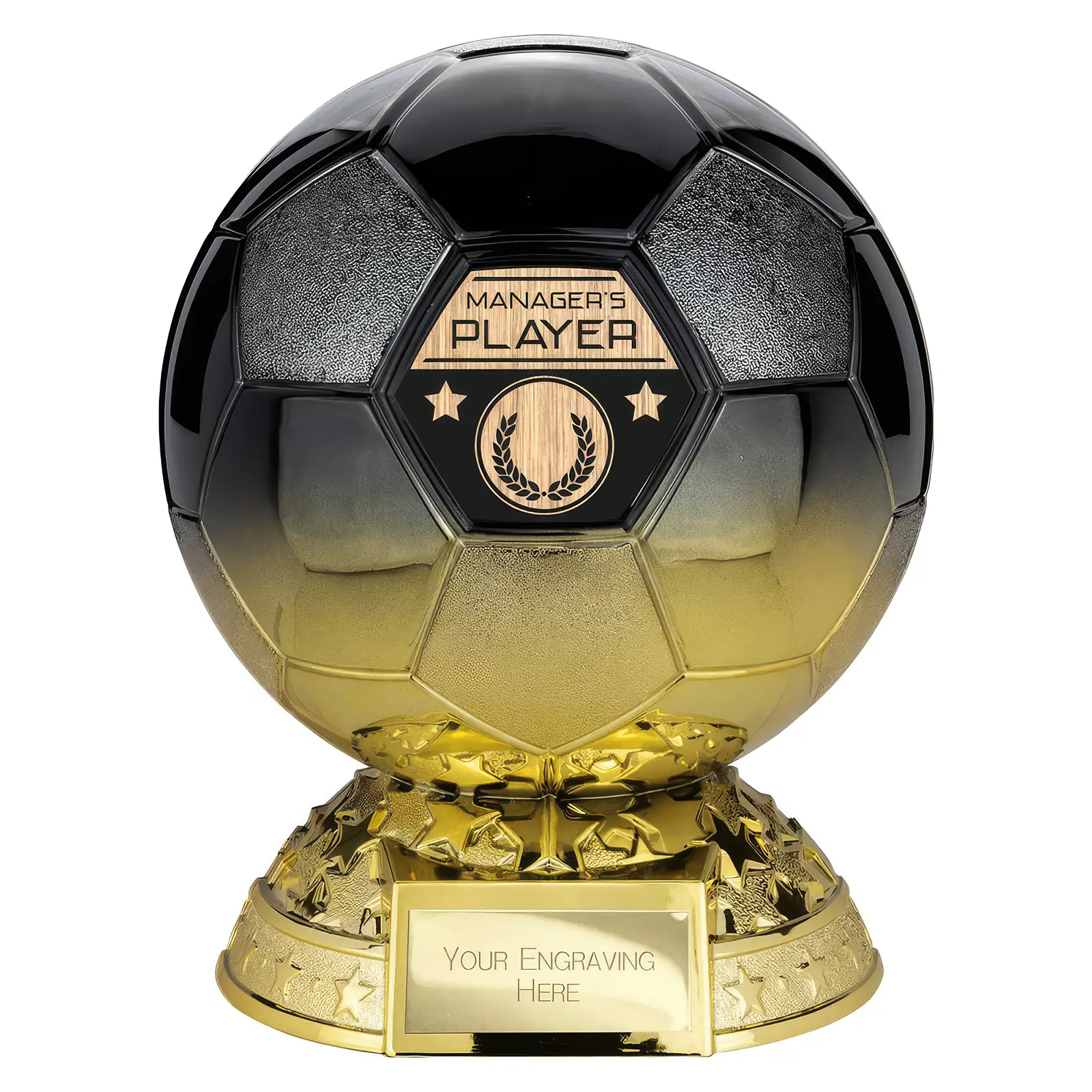 PM25404 Elite Heavyweight Managers Player Award Carbon Black to Gold - Image 1
