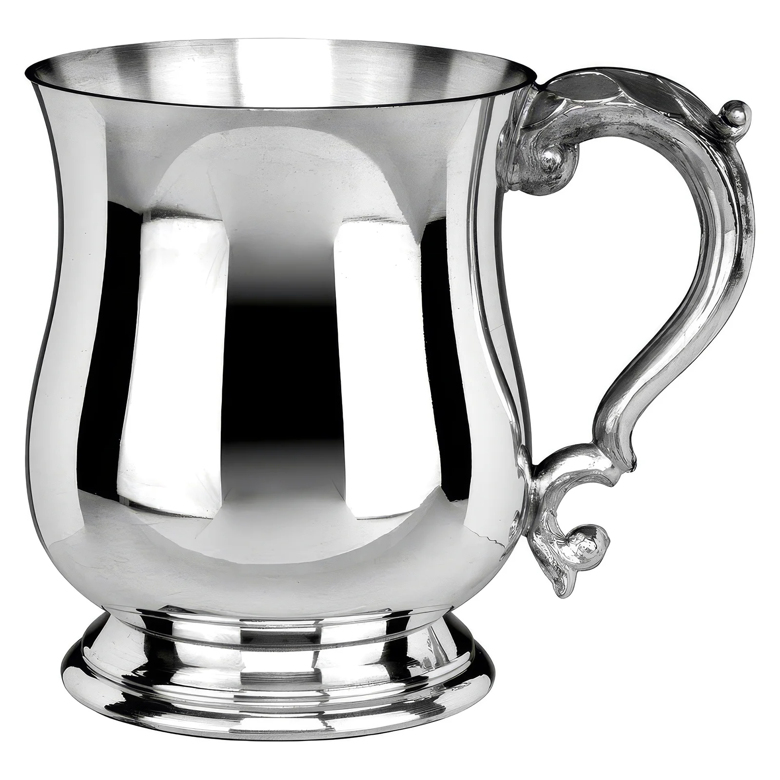 PP1073 The Georgian English Pewter Tankard 115mm 1pt - Image 1