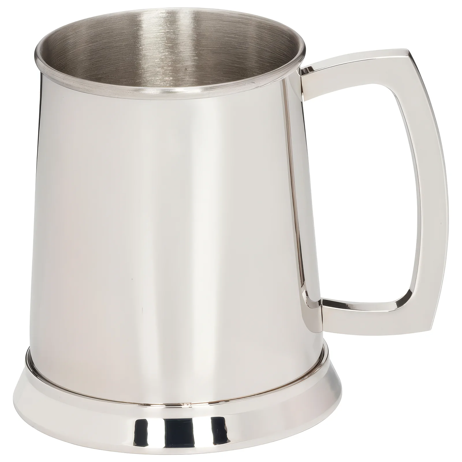 PP15188A The Brannigan Polished Steel Tankard 1pnt 115mm - Image 1