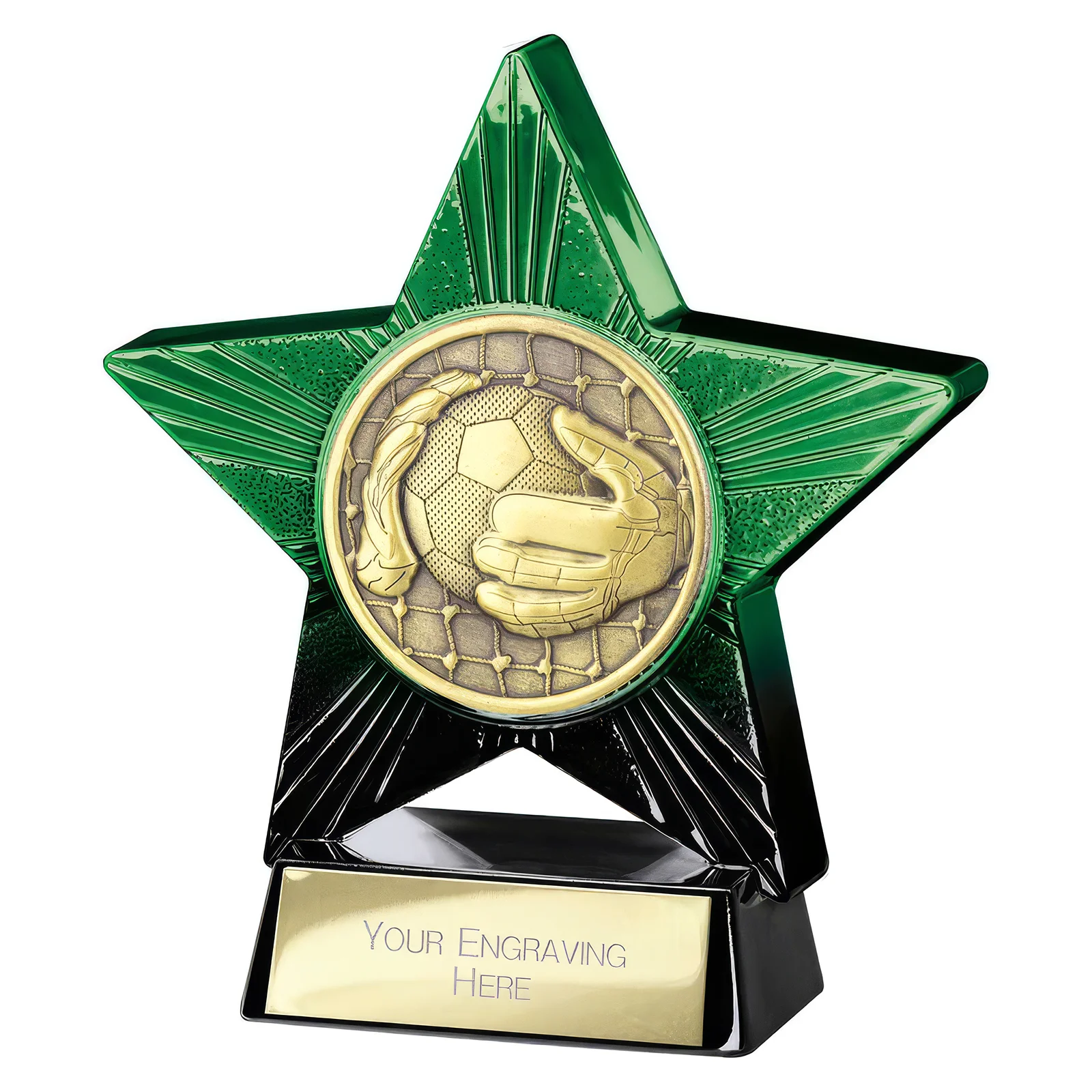 PQ25050 Superstar Goalkeeper Award Green & Black - Image 1