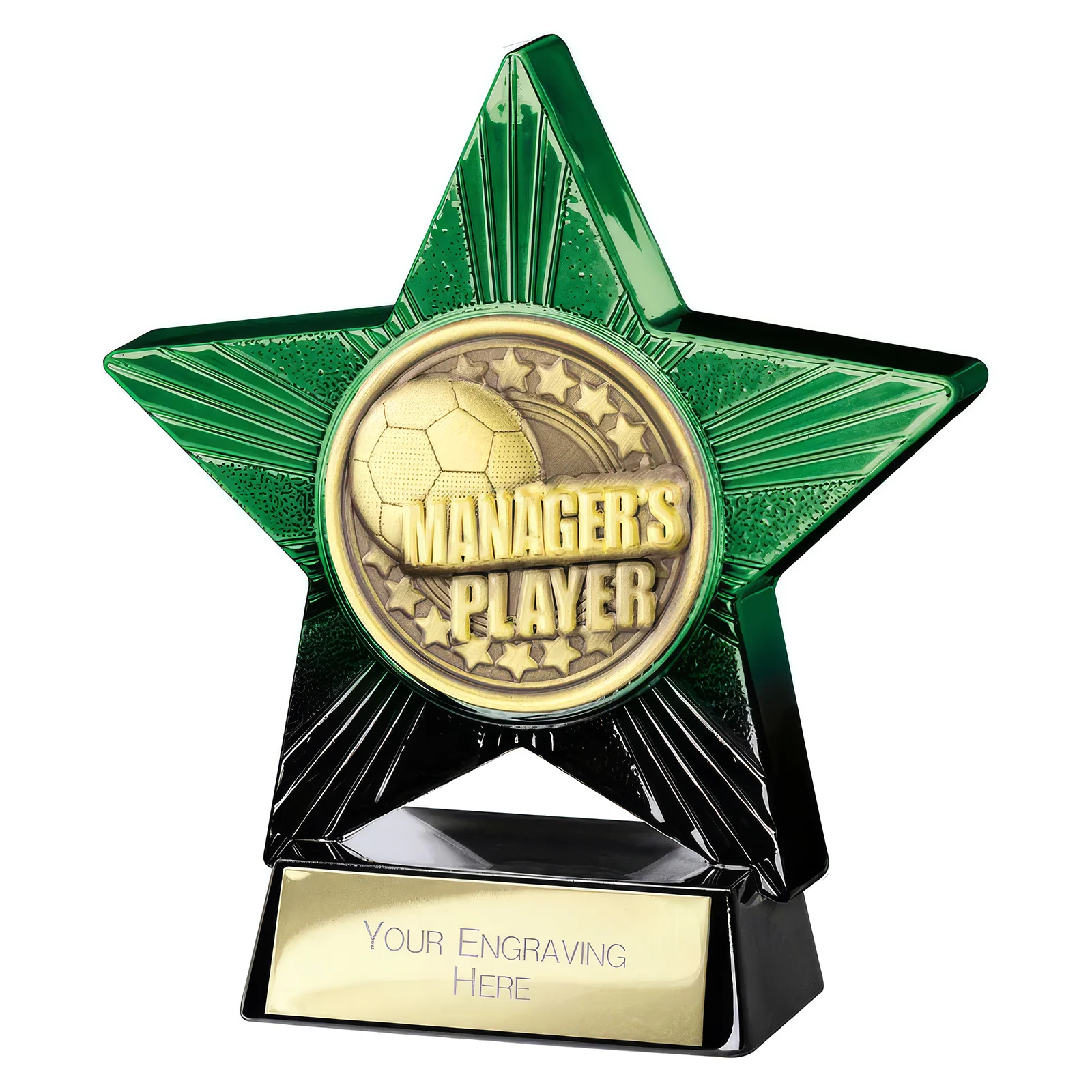 PQ25051 Superstar Managers Player Award Green & Black - Image 1