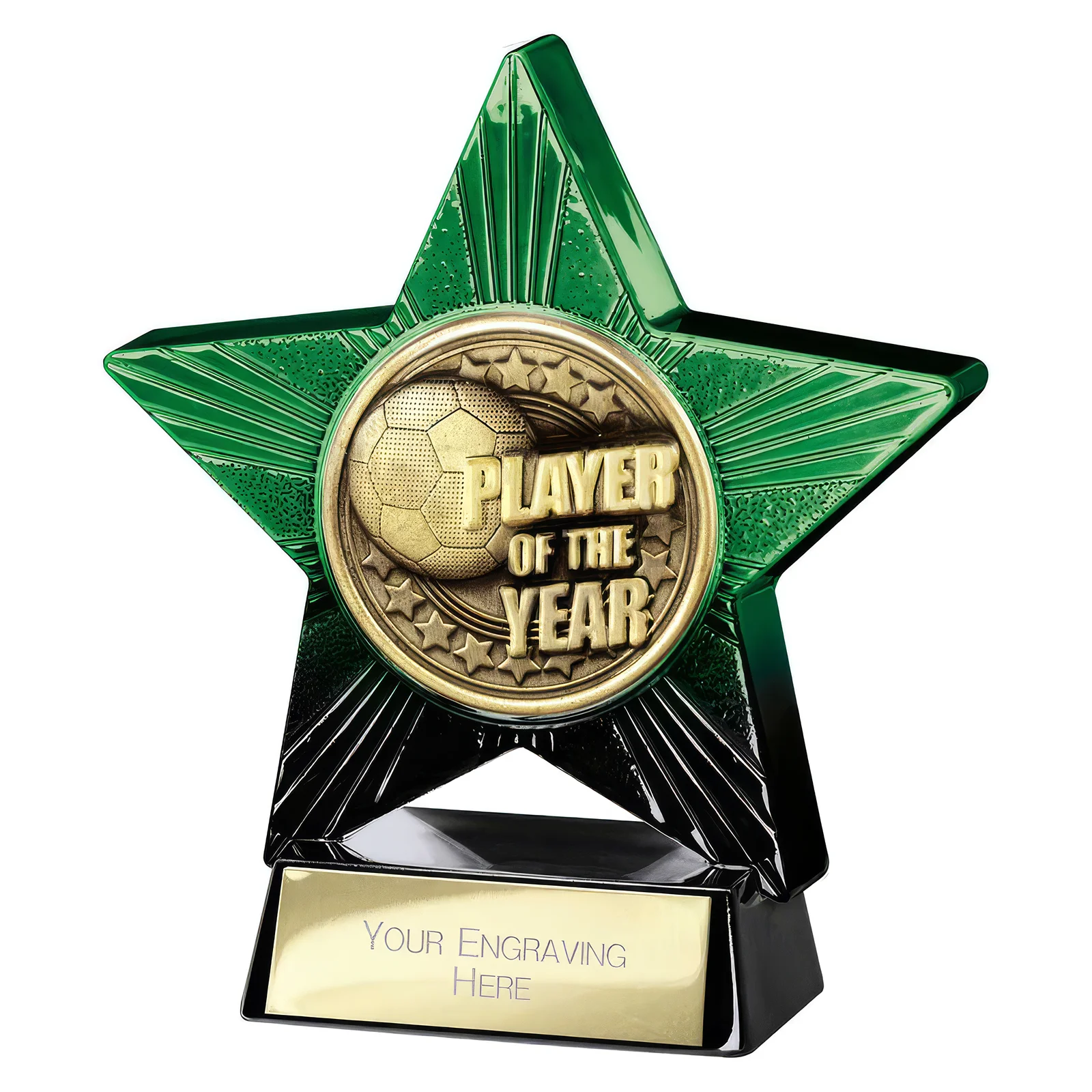 PQ25057 Superstar Player of Year Award Green & Black - Image 1